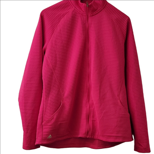 Adidas Hot Pink Ribbed Jacket